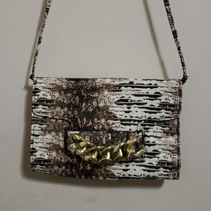 Snake skin evening purse